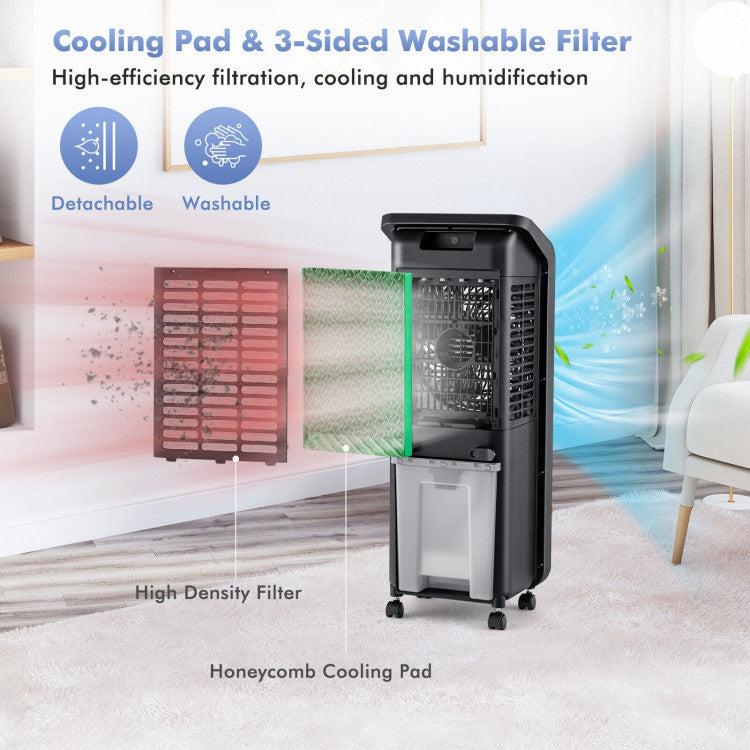 3-in-1 Evaporative Air Cooler with 12H Timer Remote - 8