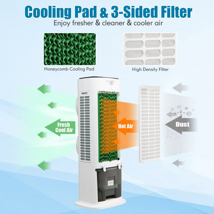 3-in-1 Evaporative Air Cooler with 9H Timer Remote - 7