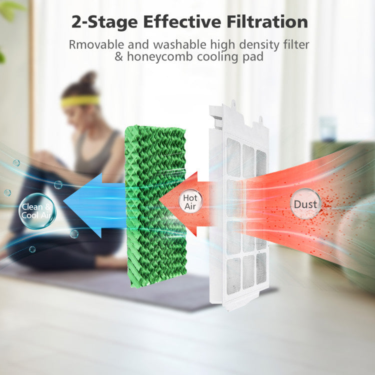3-in-1 Evaporative Portable Air Cooler Fan with Remote Control - 7