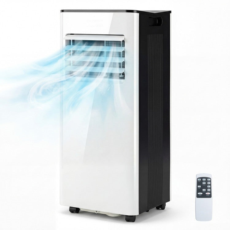 8000/10000 BTU Portable Air Conditioner with Fan and Dehumidifier and LED Display