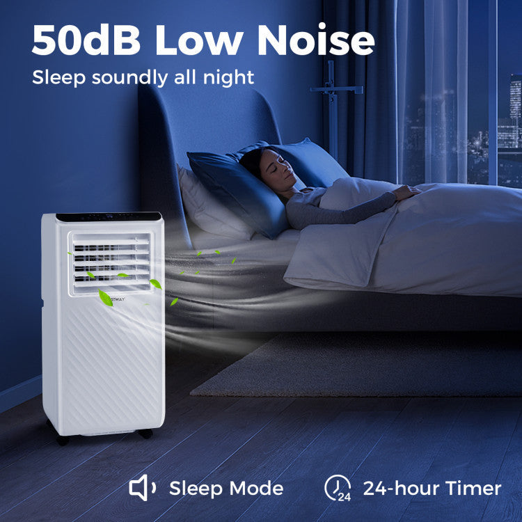 8000/10000 BTU Portable Air Conditioner 3 in 1 Floor AC Unit with Fan and Dehumidifier - 7