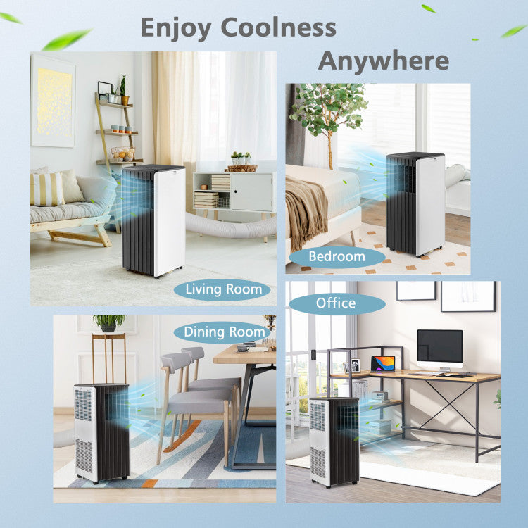 8000 BTU(Ashrae) Portable Air Conditioner with Cool Humidifier - 10