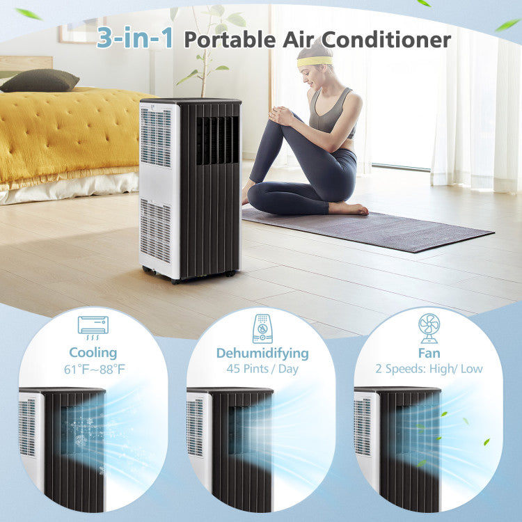 8000 BTU(Ashrae) Portable Air Conditioner with Cool Humidifier - 4