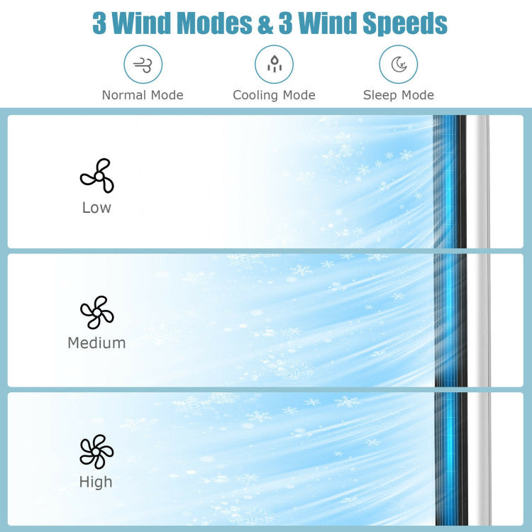 41 Inches Evaporative Air Cooler with 3 Modes and 3 Speeds - 9