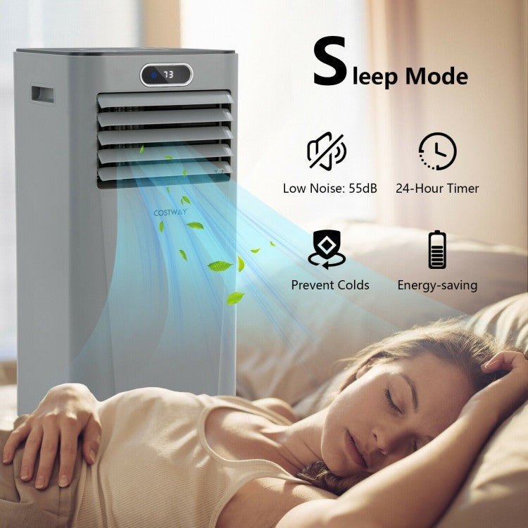 8000 BTU(Ashrae) 3-in-1 Portable Air Conditioner with Remote Control - 8
