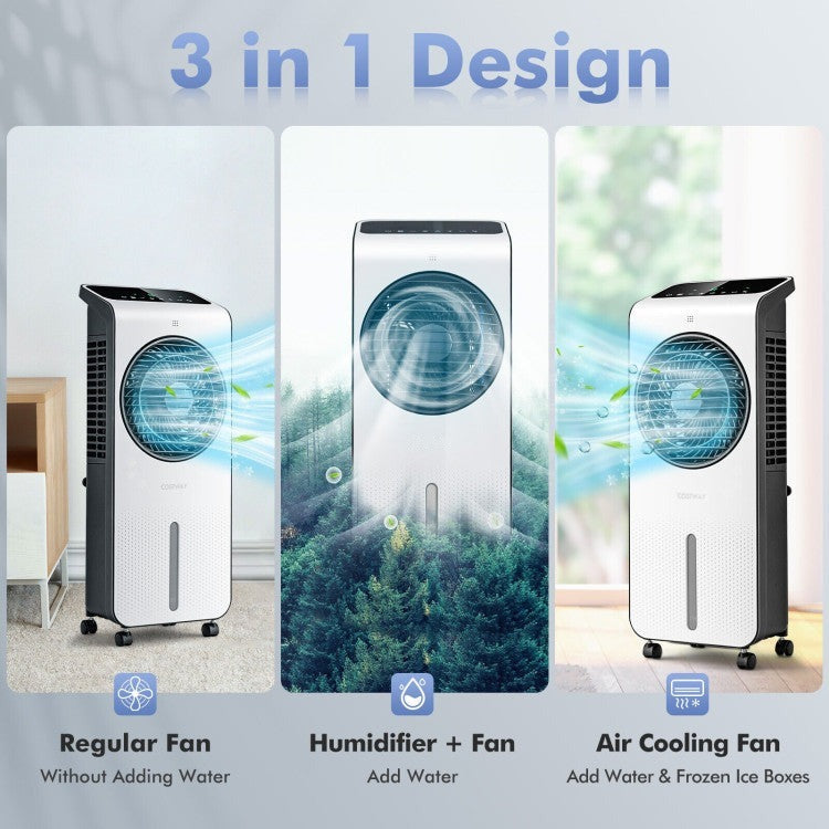 3-in-1 Evaporative Air Cooler with 12H Timer Remote - 9