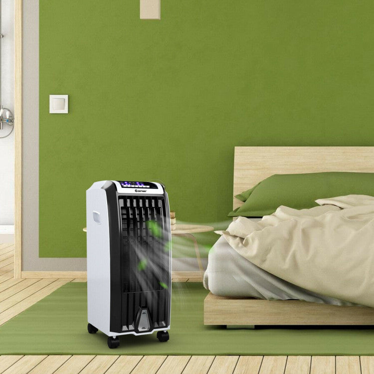 Portable Evaporative Air Cooler with 3 Wind Modes and Timer for Home Office - 11
