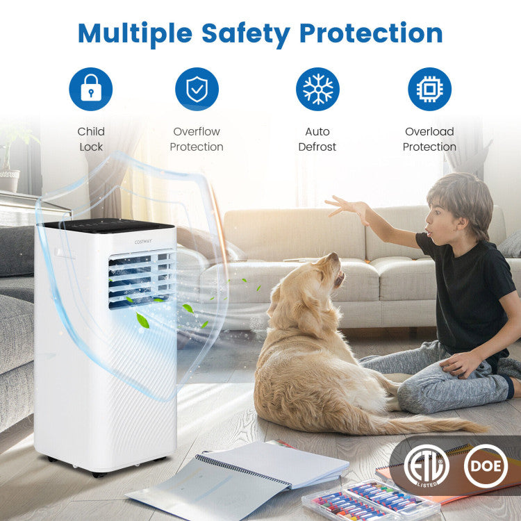 10000 BTU(Ashrae) Portable Air Conditioner with 4 Modes - 3