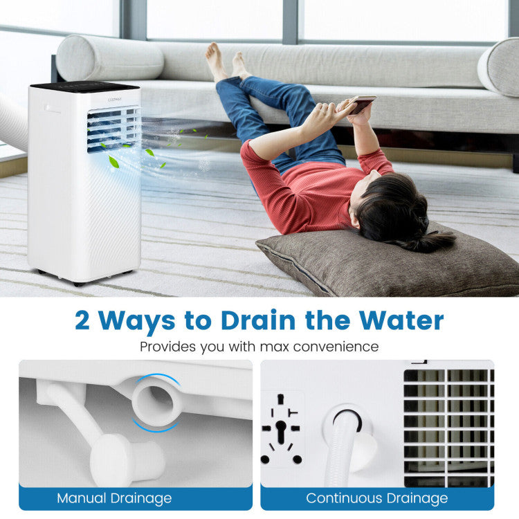 8000 BTU(Ashrae) Portable Air Conditioner with Remote Control - 10