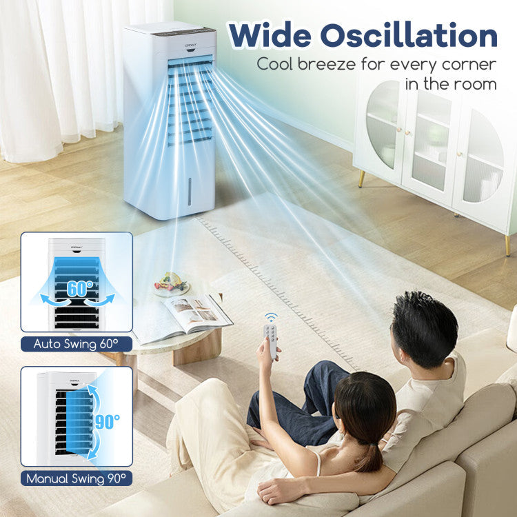 Evaporative Air Cooler and Heater with 3 Modes 3 Speeds and 2 Ice Boxes - 7