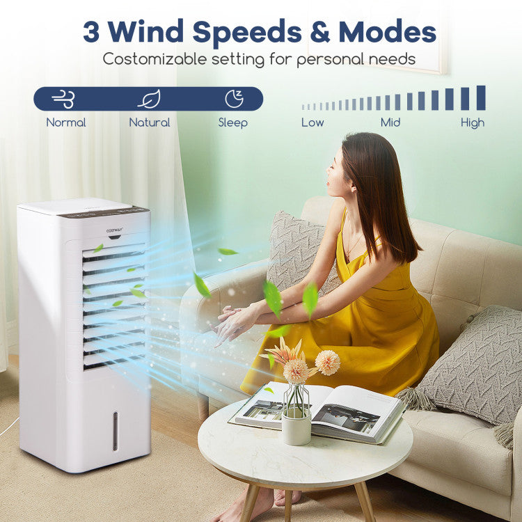 Evaporative Air Cooler and Heater with 3 Modes 3 Speeds and 2 Ice Boxes - 3