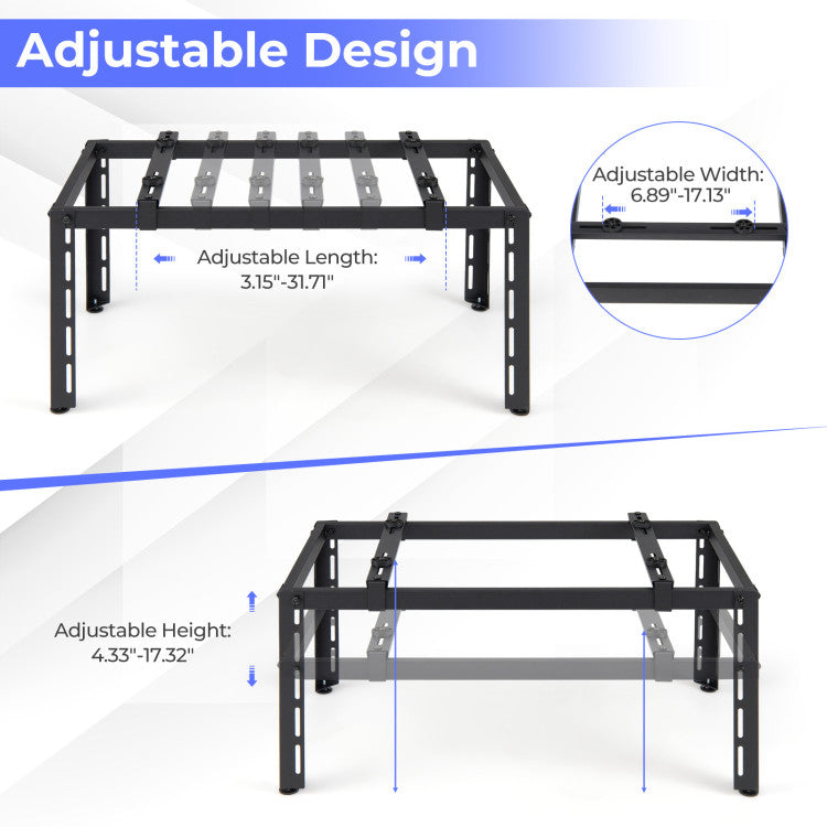 Mini Split Ground Stand Adjustable for 9000-36000 BTU Ductless Air Conditioners Heat Pump - 6