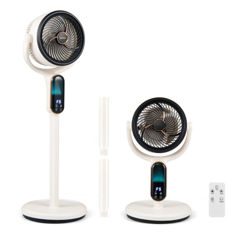 Oscillating Pedestal Fan with 8 Speeds Remote and 12H Timer - 2