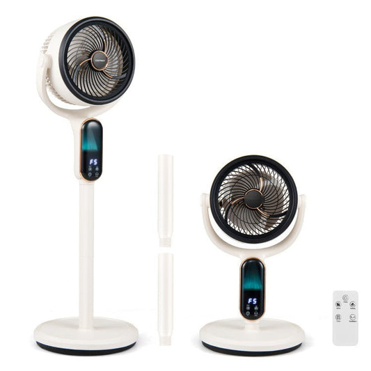 Oscillating Pedestal Fan with 8 Speeds Remote and 12H Timer - 2