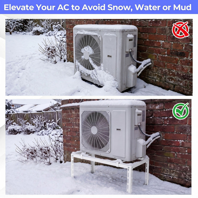 Outdoor Heavy-Duty AC Base for 9000-18000 BTU Ductless Air Conditioners Heat Pump - 7