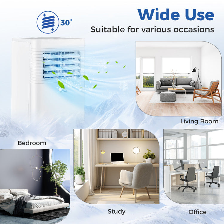 8000/9000 BTU Portable Air Conditioner 3 in 1 AC Unit with Fan and Dehumidifier - 11