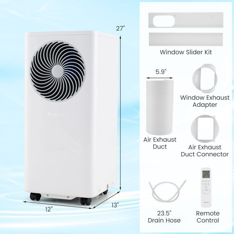 8200/10000 BTU Portable Air Conditioner 3-in-1 Stand up AC Unit with Dehumidifier - 4