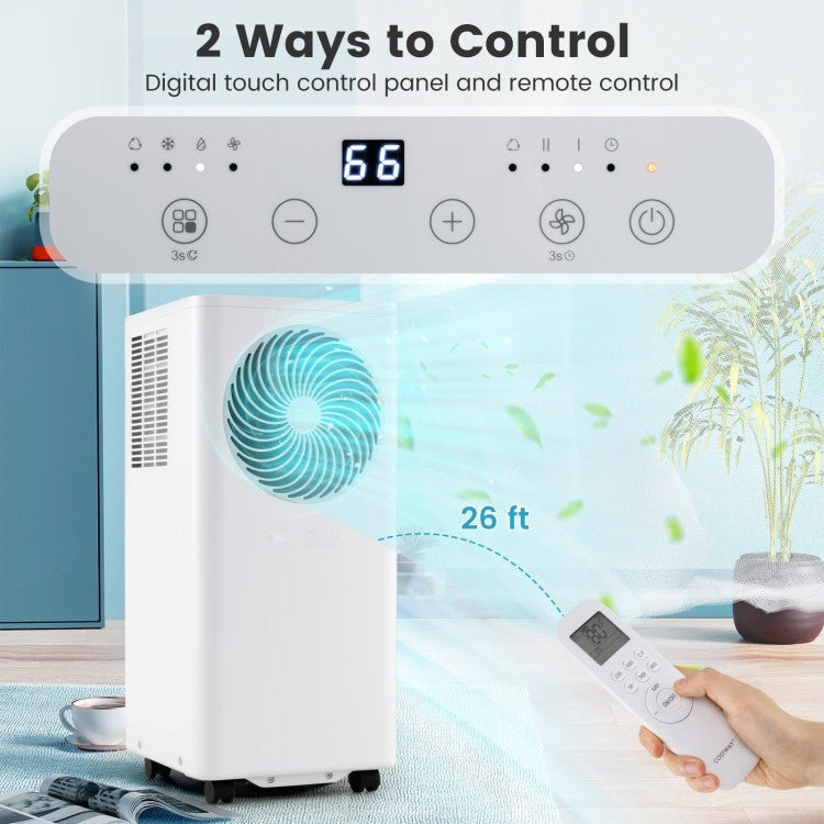 8200/10000 BTU Portable Air Conditioner 3-in-1 Stand up AC Unit with Dehumidifier - 6