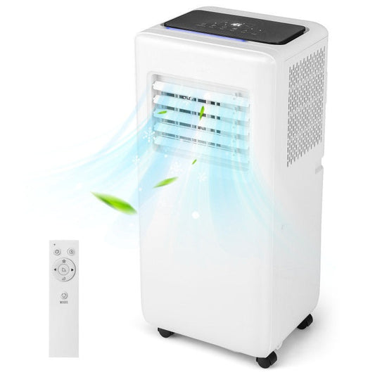 10000 BTU Portable Air Conditioner with Remote Control and LED Digital Display