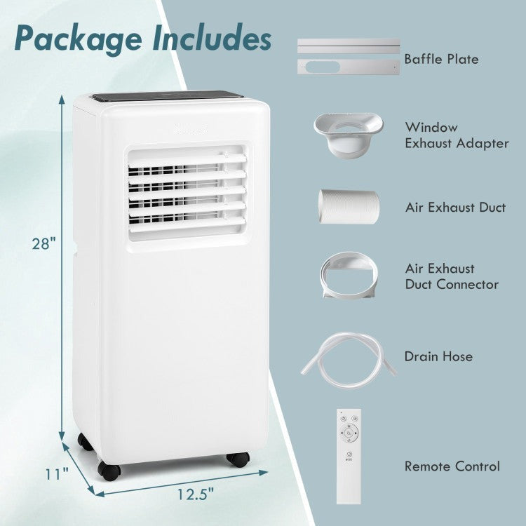 10000 BTU Portable Air Conditioner with Remote Control and LED Digital Display - 3