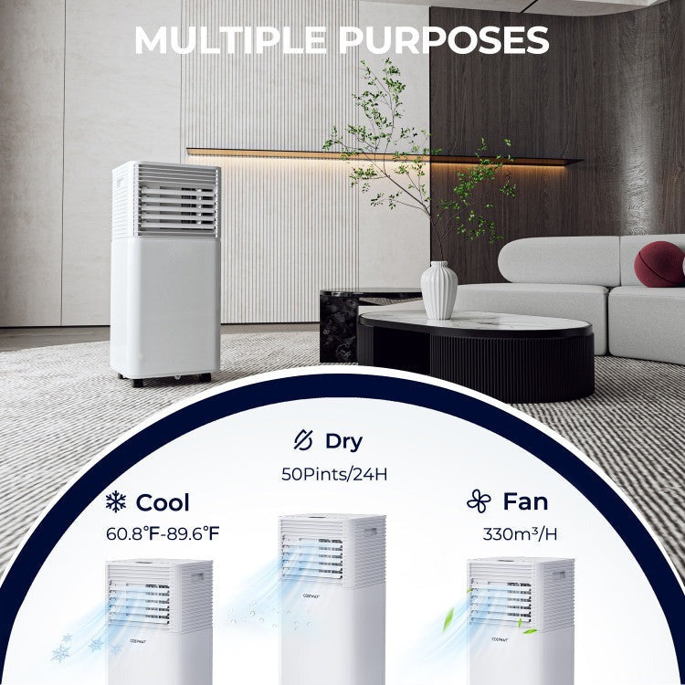 10000 BTU(Ashrae) Portable Air Cooler with Fan and Dehumidifier Mode - 5