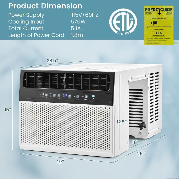 10000/12000 BTU(Ashrae) Window Air Conditioner with Handy Remote - 2