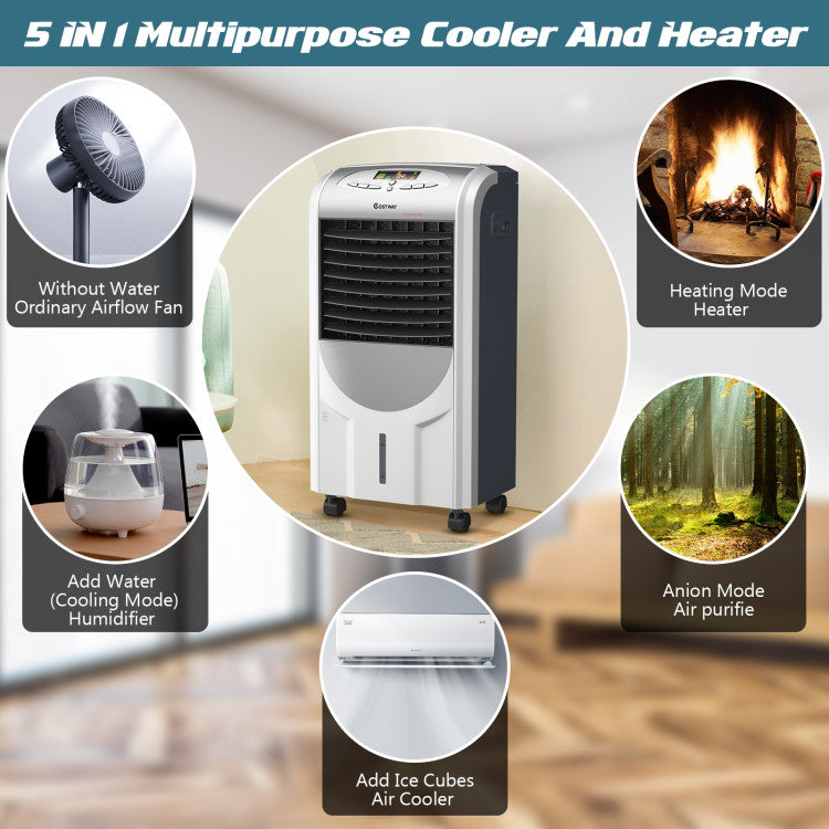 Portable Air Cooler Fan with Heater and Humidifier Function - 3