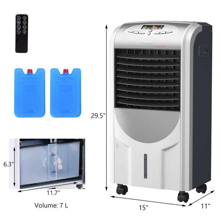 Portable Air Cooler Fan with Heater and Humidifier Function - 4
