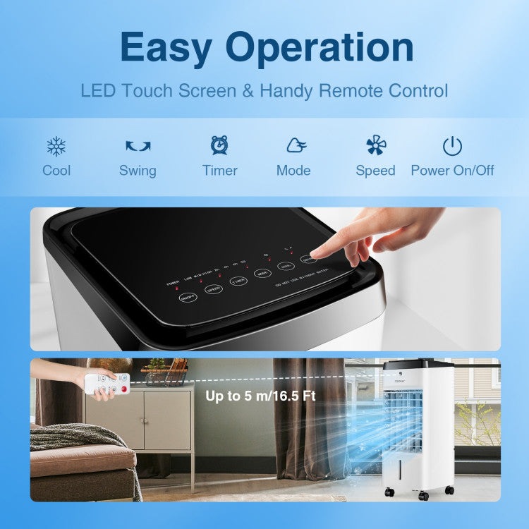 3-in-1 Evaporative Portable Air Cooler with Remote Control - 6