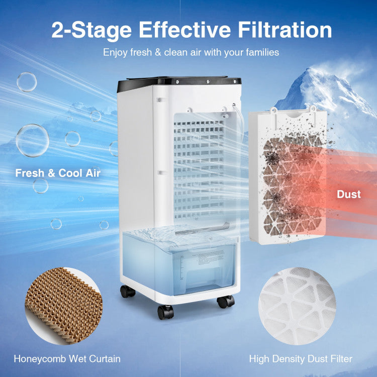 3-in-1 Evaporative Portable Air Cooler with Remote Control - 8