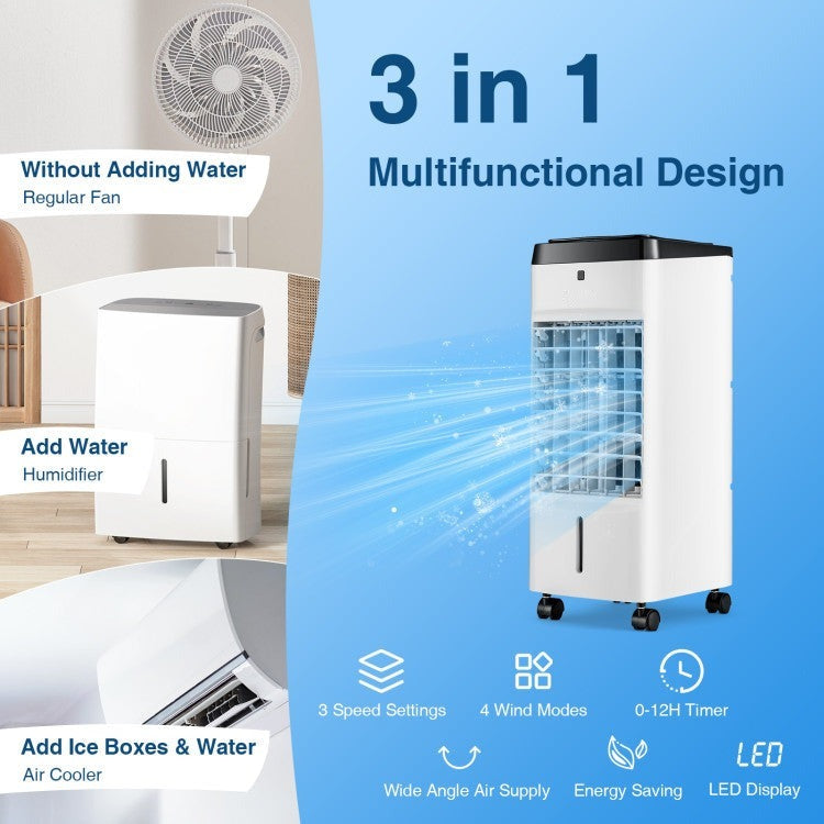 3-in-1 Evaporative Portable Air Cooler with Remote Control - 9