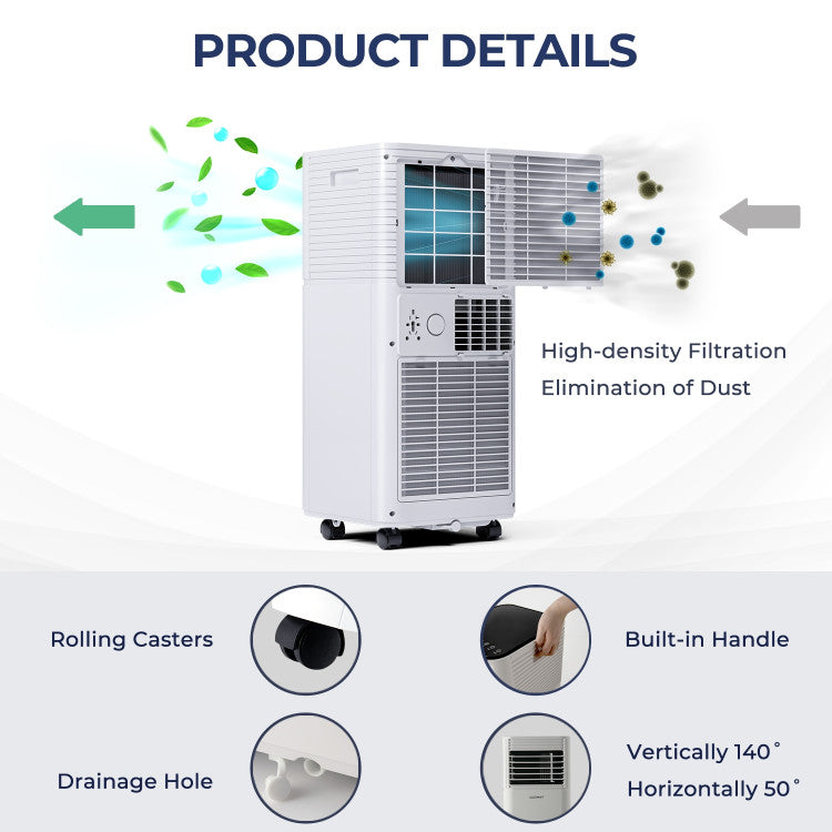 8000 BTU(Ashrae) 3-in-1 Air Cooler with Dehumidifier and Fan Mode - 2