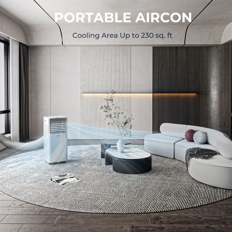 8000 BTU(Ashrae) 3-in-1 Air Cooler with Dehumidifier and Fan Mode - 9