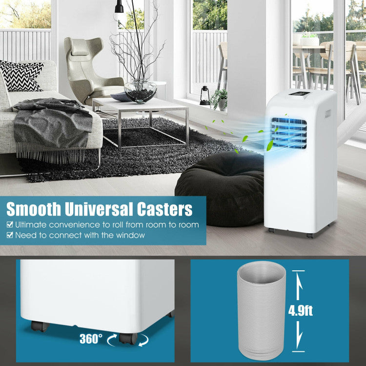 8000 BTU(Ashrae) Portable Air Conditioner with Dehumidifier Function - 6