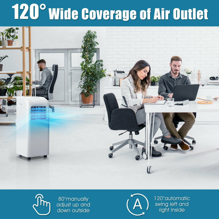 8000 BTU(Ashrae) Portable Air Conditioner with Dehumidifier Function - 7