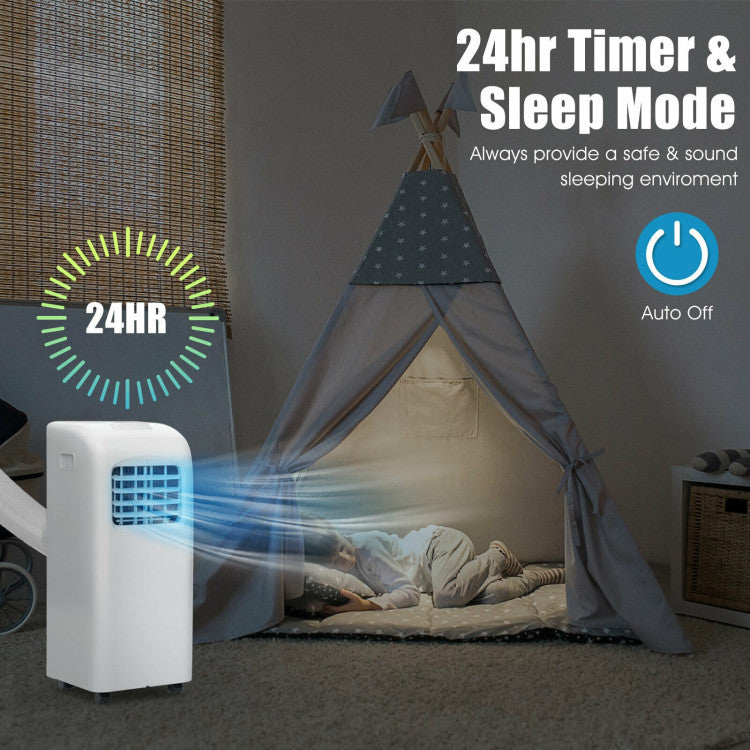 8000 BTU(Ashrae) Portable Air Conditioner with Dehumidifier Function - 8