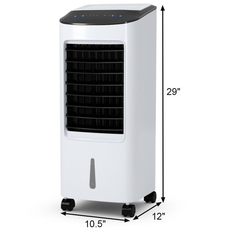 Evaporative Portable Air Cooler Fan Humidifier with Remote Control for Home and Office - 2