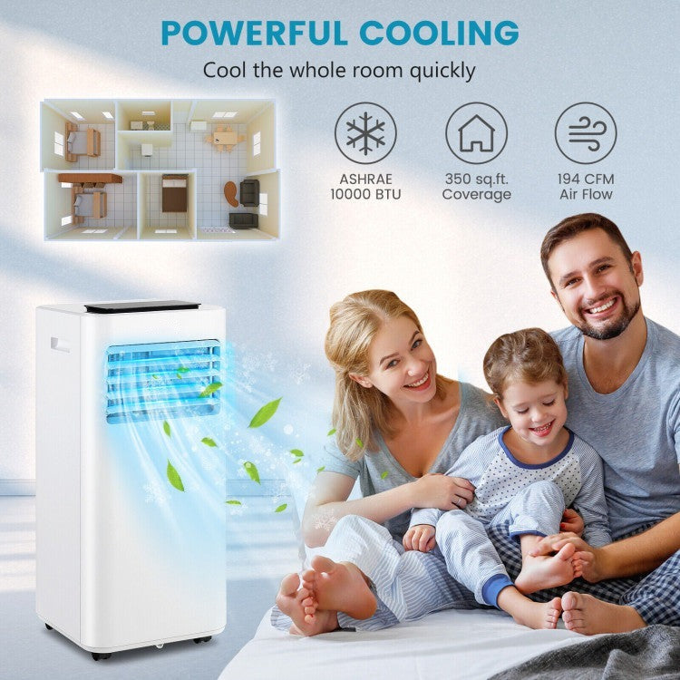 8000/10000 BTU(Ashrae) Portable Air Conditioner with Remote Control - 3