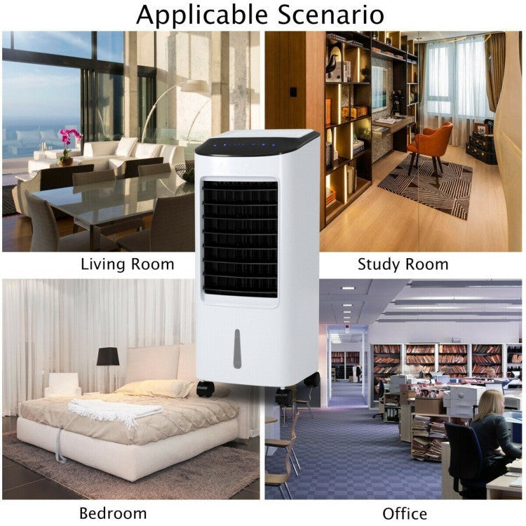 Evaporative Portable Air Cooler Fan Humidifier with Remote Control for Home and Office - 6