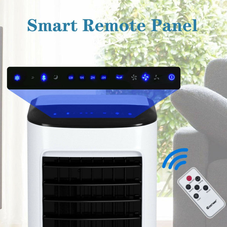 Evaporative Portable Air Cooler Fan Humidifier with Remote Control for Home and Office - 7